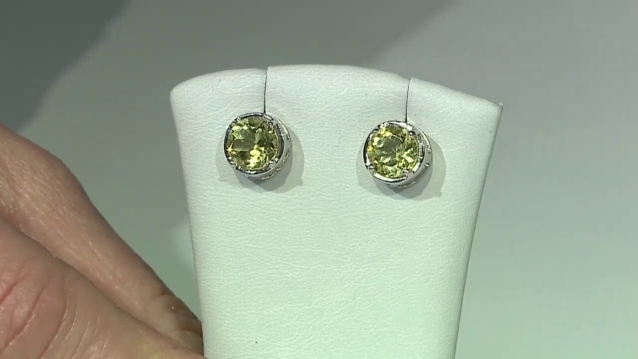 Video Lemon Quartz Silver Earrings