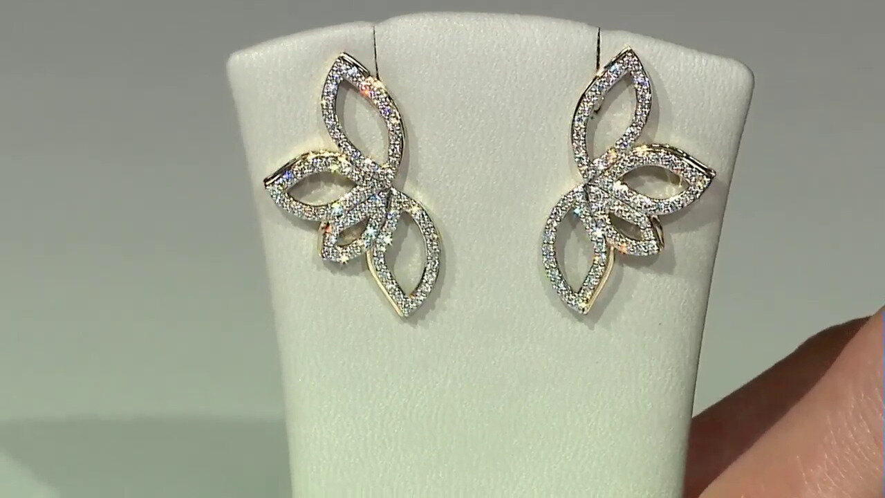 Video Boucles d'oreilles en or et Diamant Flawless (F) (LUCENT DIAMONDS)