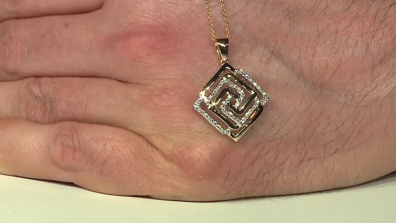 Video 14K Flawless (F) Diamond Gold Necklace (LUCENT DIAMONDS)