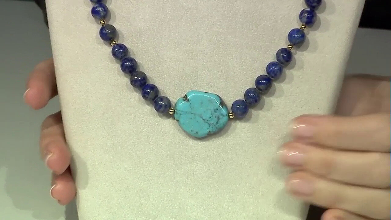 Video Morenci Turquoise Silver Necklace (Riya)