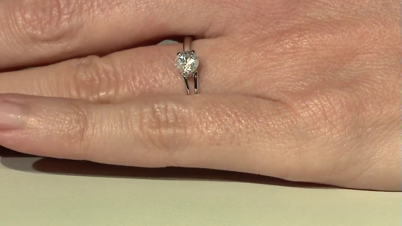 Video Zilveren ring met een zirkoon
