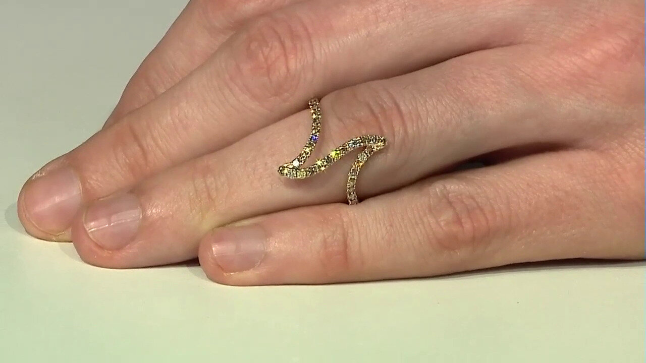 Video Anello in oro con Diamante Fancy SI2 (CIRARI)