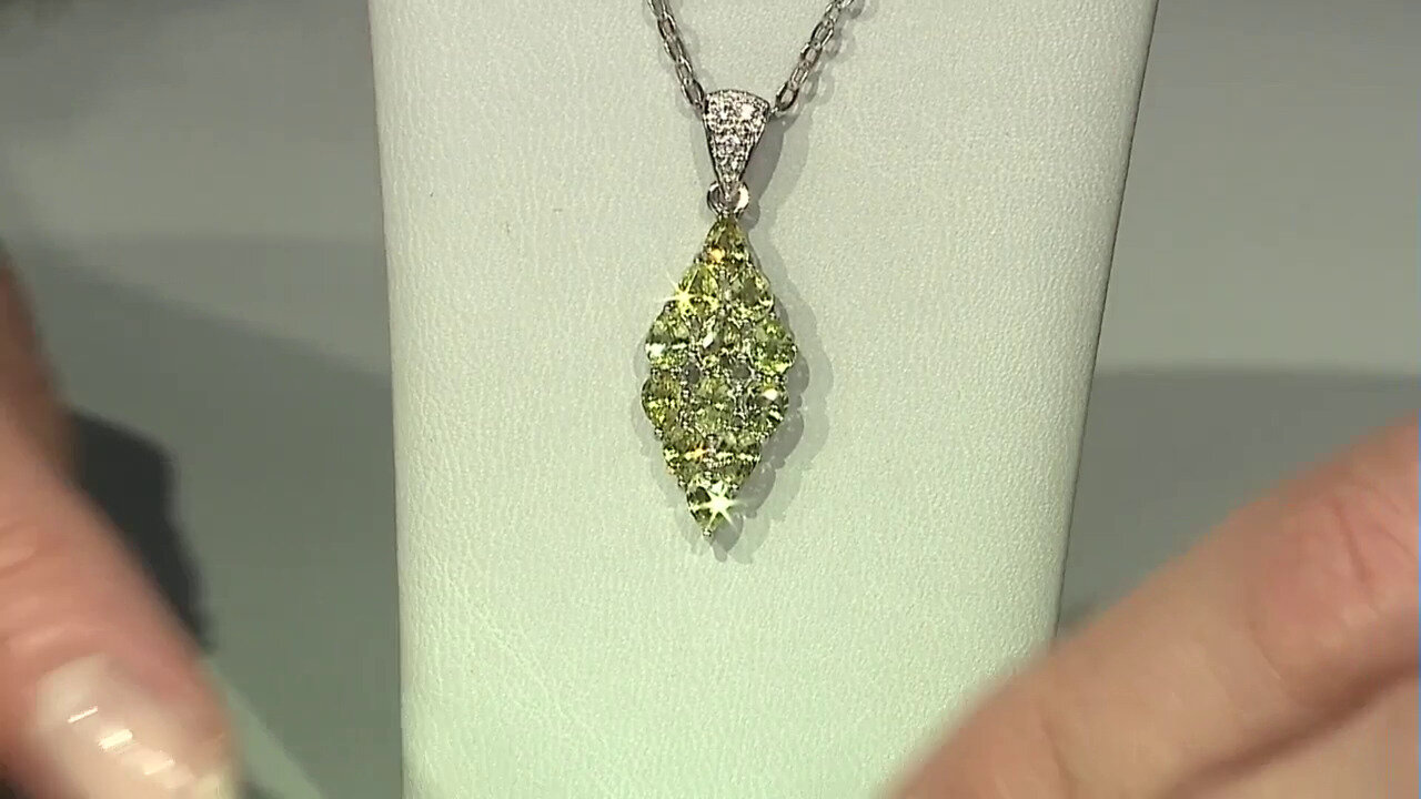 Video Pendentif en argent et Tourmaline cuprifère