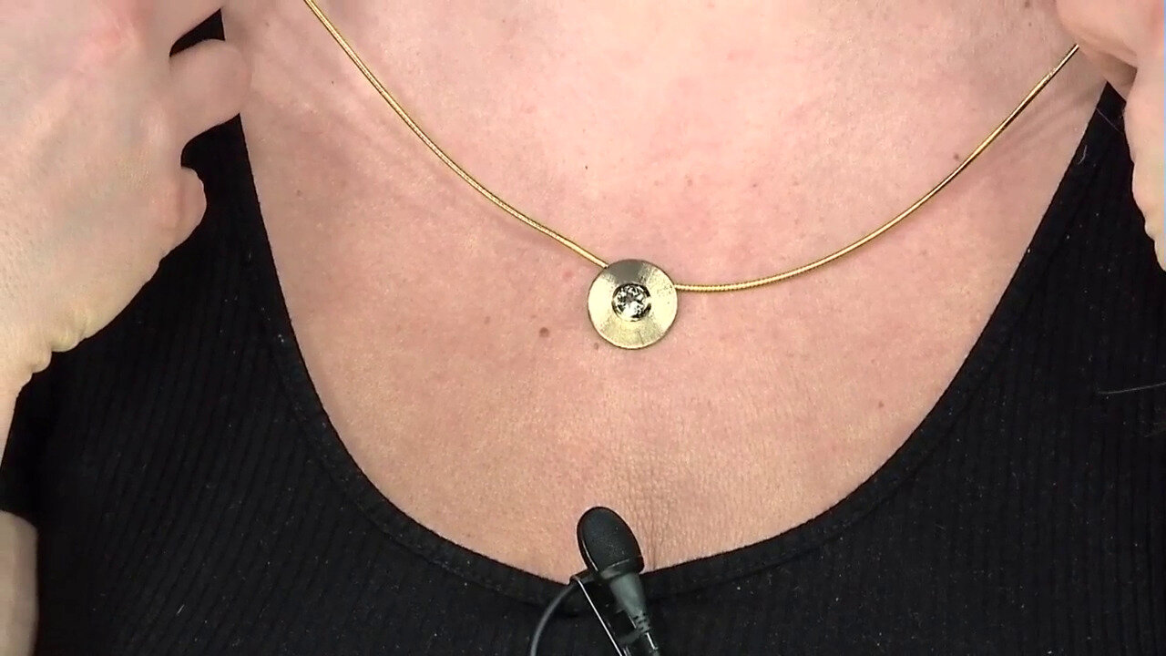 Video Zilveren hanger met een groene amethist (MONOSONO COLLECTION)