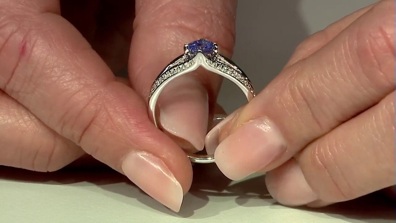 Video Anello in argento con Tanzanite