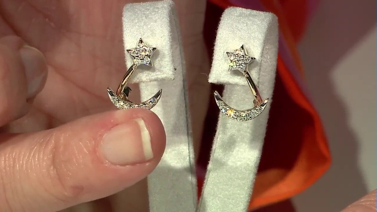 Video Boucles d'oreilles en or et Diamant SI1 (G) (Annette)