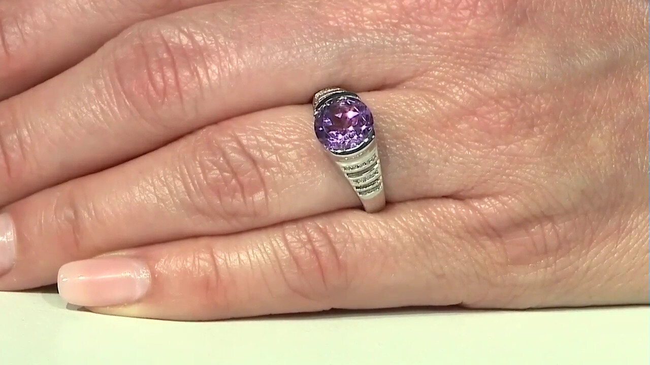 Video Zilveren ring met een Azuurblauwe Kwarts