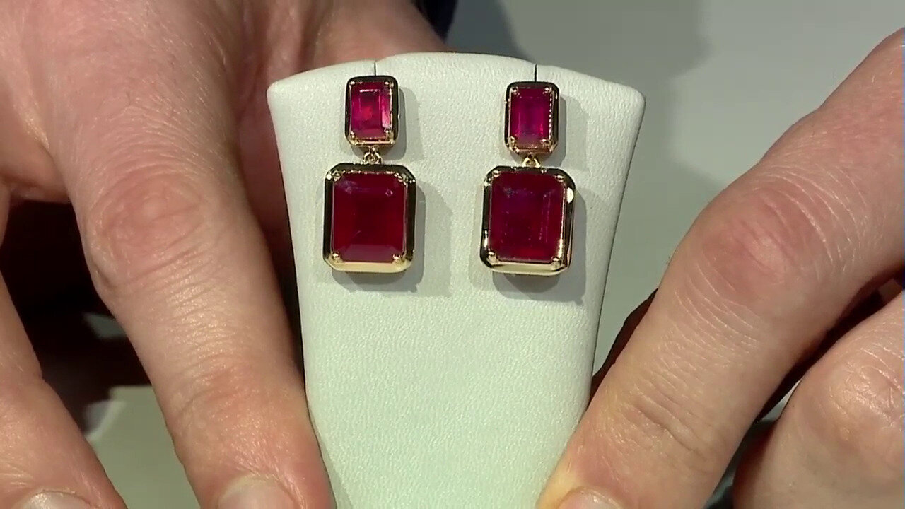 Video Madagascar Ruby Silver Earrings