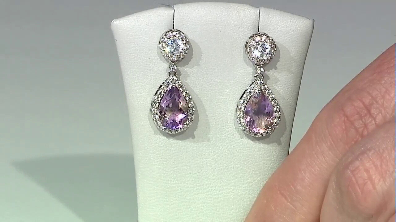 Video Anahi Ametrine Silver Earrings