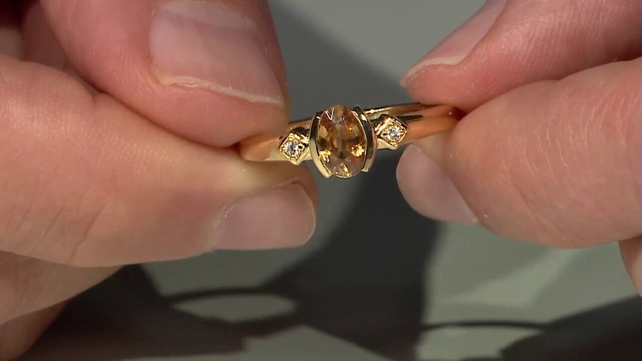 Video Canary Zircon Silver Ring