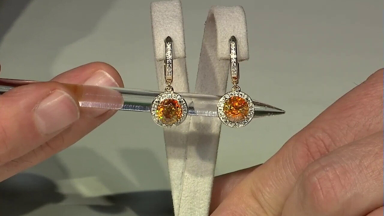 Video 9K Sphalerite Gold Earrings