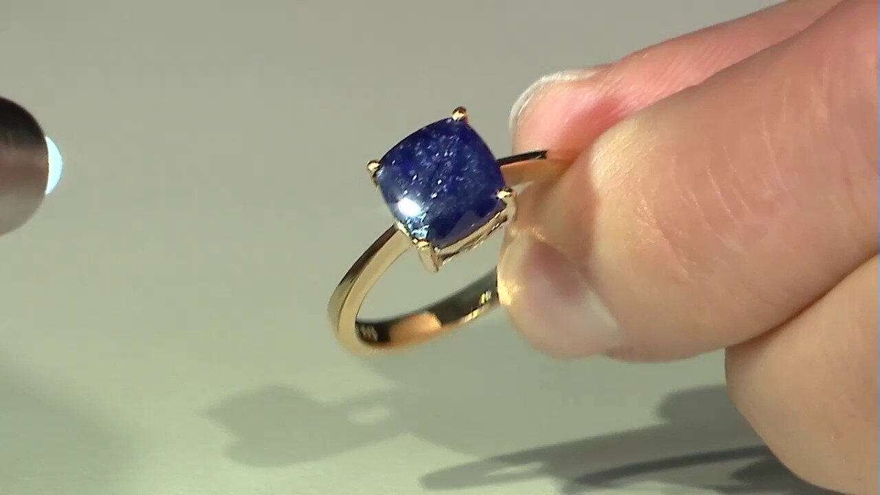 Video Blauer Madagaskar-Saphir-Silberring