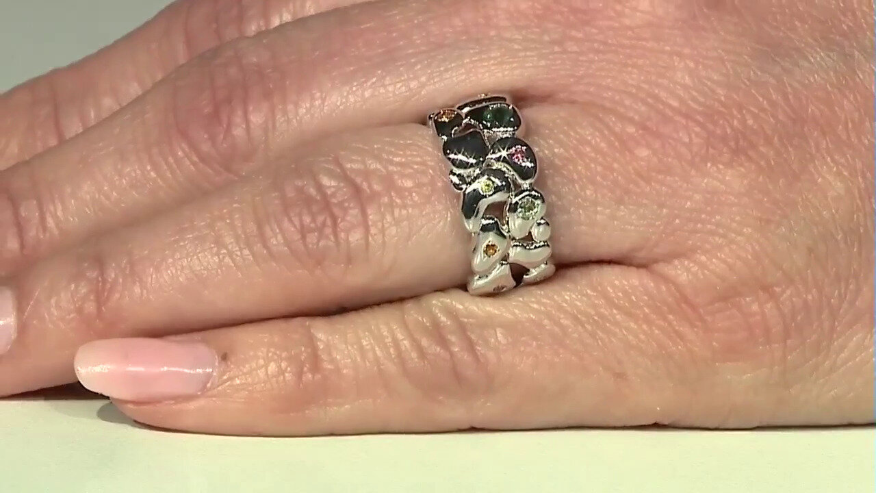 Video Zilveren ring met een toermalijn (SAELOCANA)