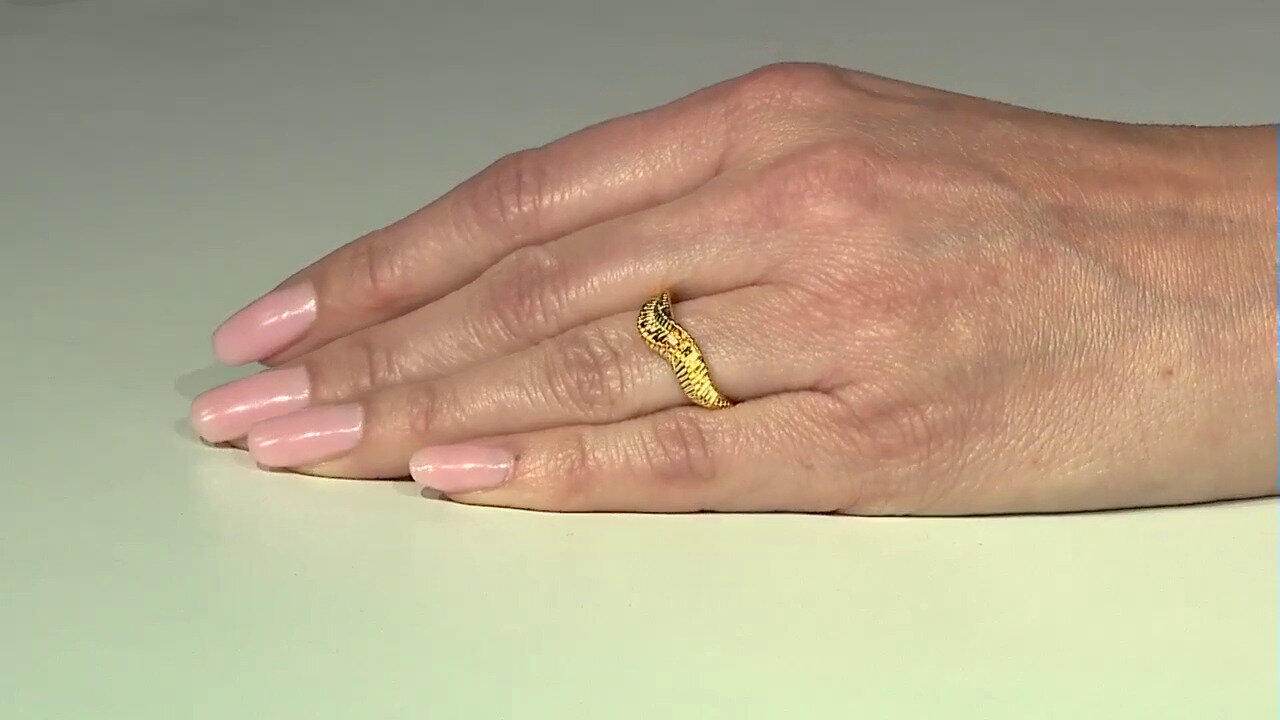 Video Yellow Zircon Silver Ring (SAELOCANA)