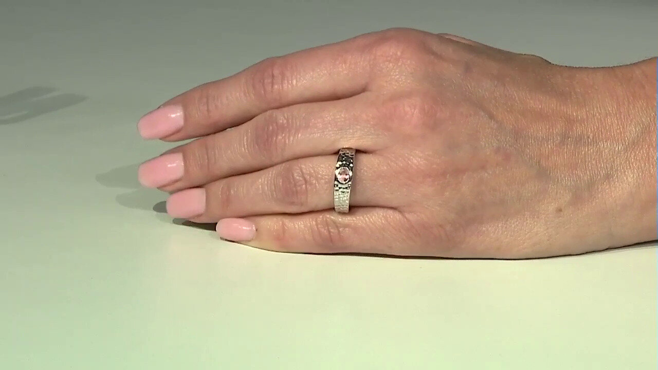 Video Pink Tourmaline Silver Ring (SAELOCANA)