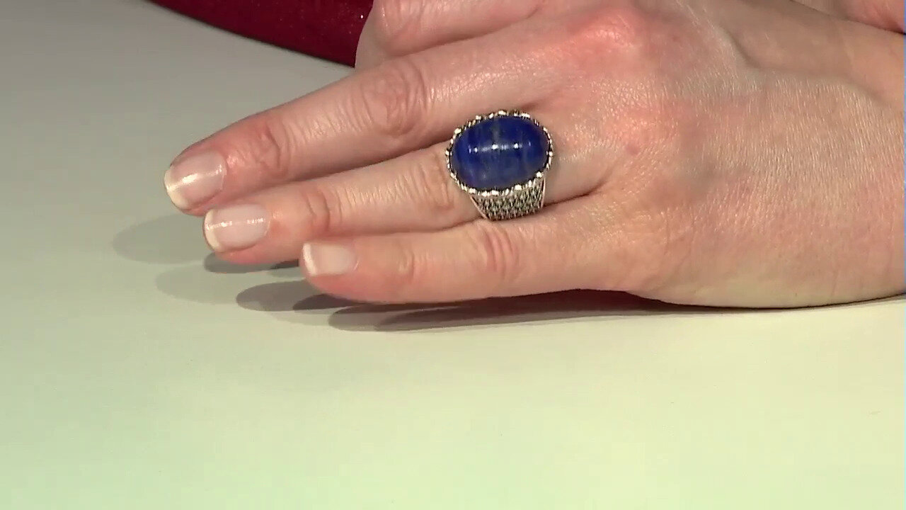 Video Lapis Lazuli Silver Ring (Annette classic)