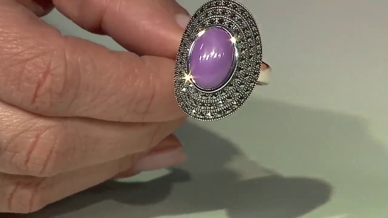Video Zilveren ring met een phosphosideriet (Annette classic)
