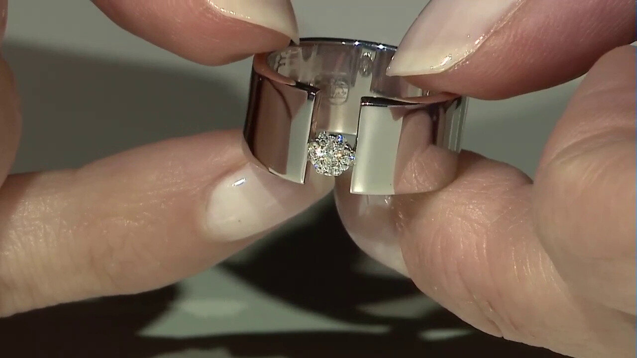Video Anello in argento con Diamante I1 (G)