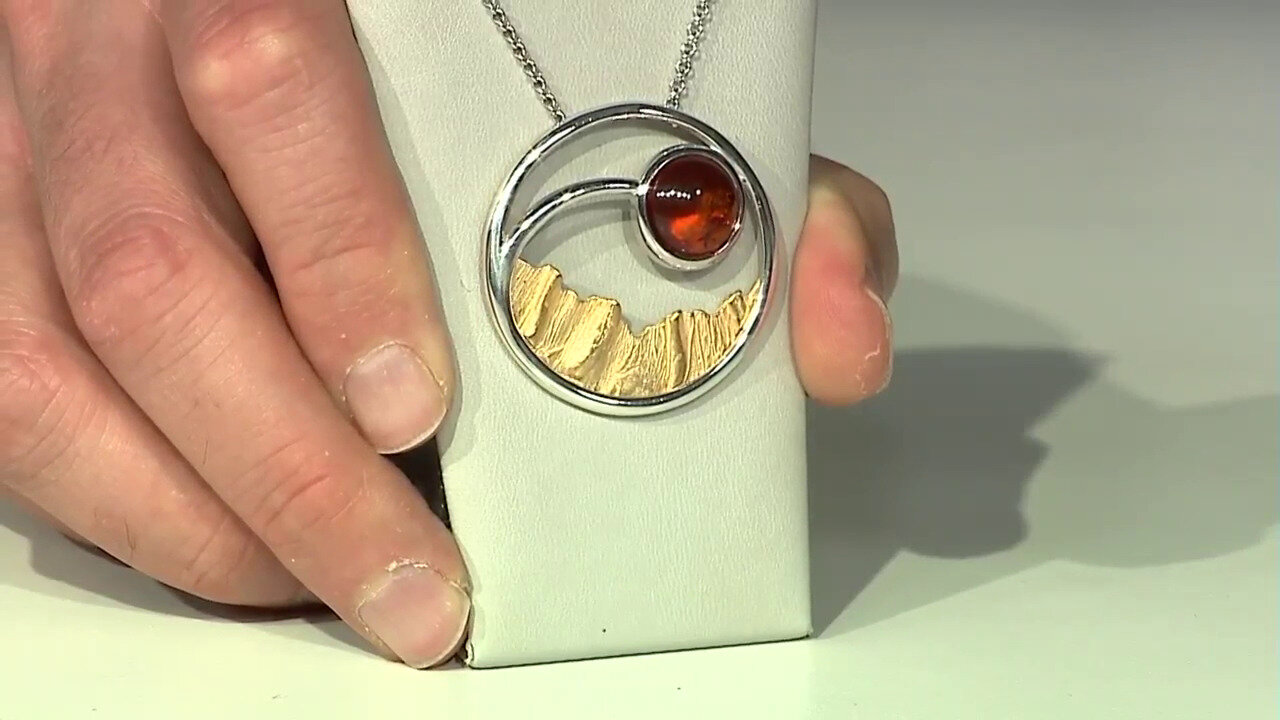 Video Baltic Amber Silver Necklace (dagen)