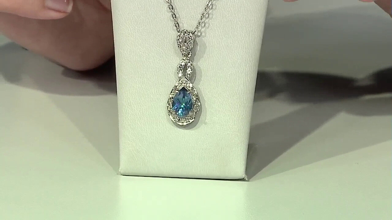 Video Neptune Topaz Silver Pendant