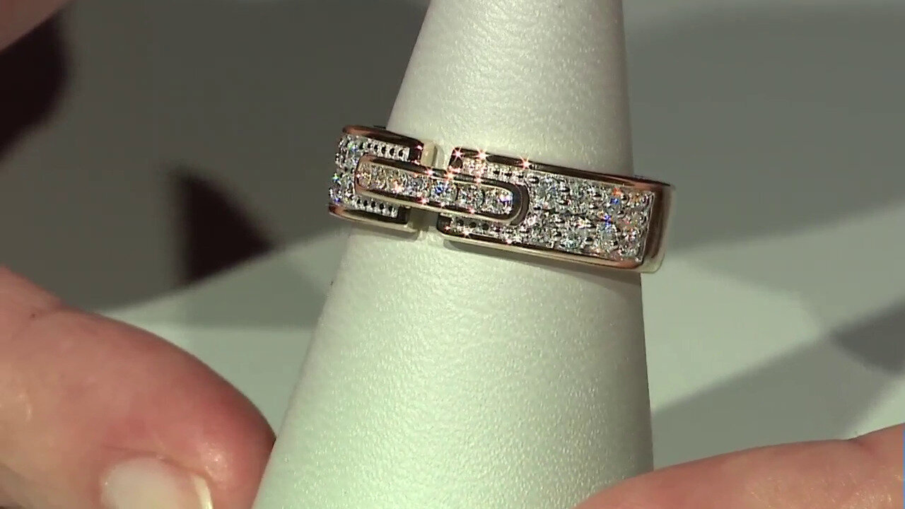 Video 14K SI1 (G) Diamond Gold Ring (Annette)