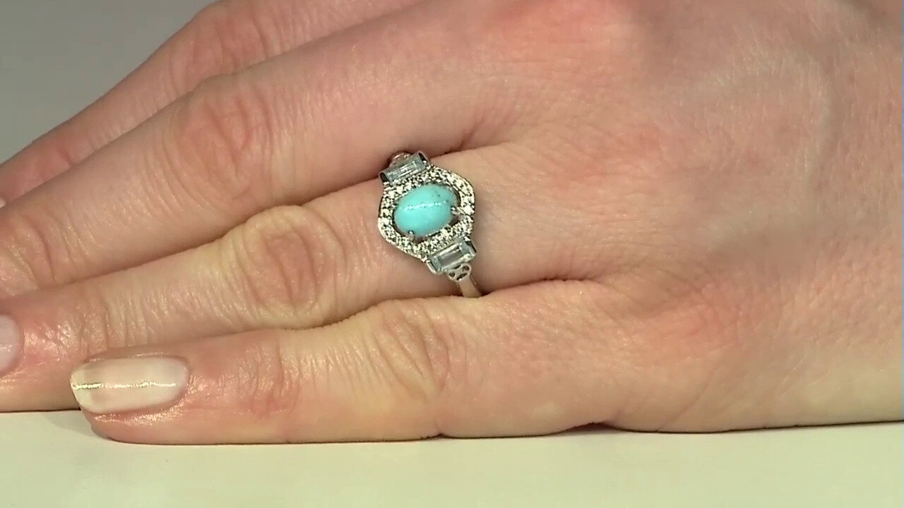 Video Turquoise Silver Ring