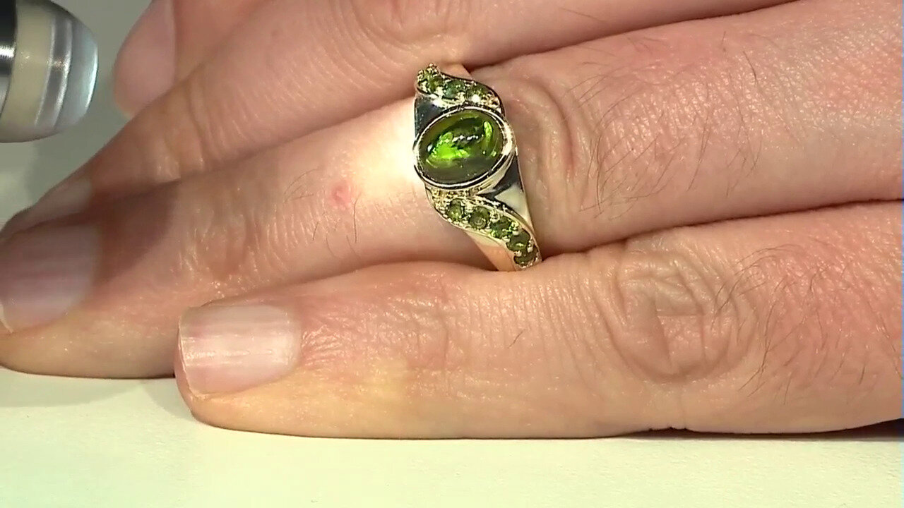 Video Gouden ring met een chroom toermalijn (KM by Juwelo)