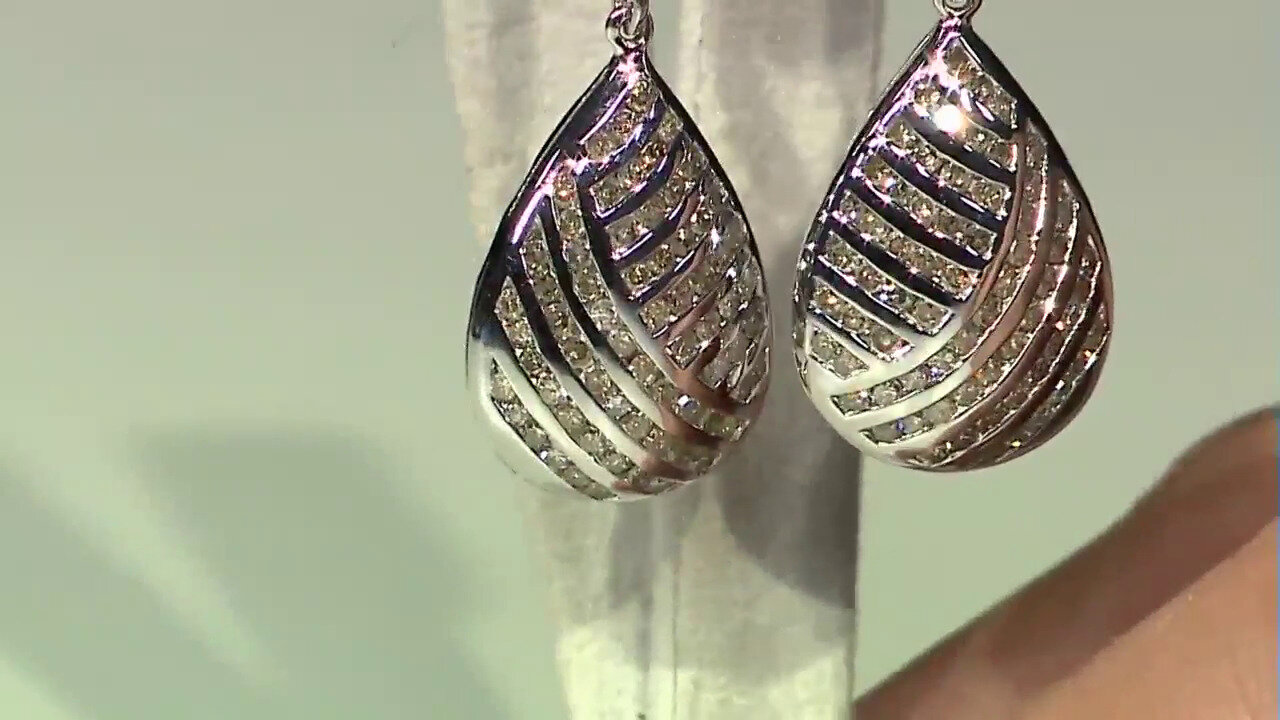 Video Gouden oorbellen met I3 Bruine Diamanten (KM by Juwelo)