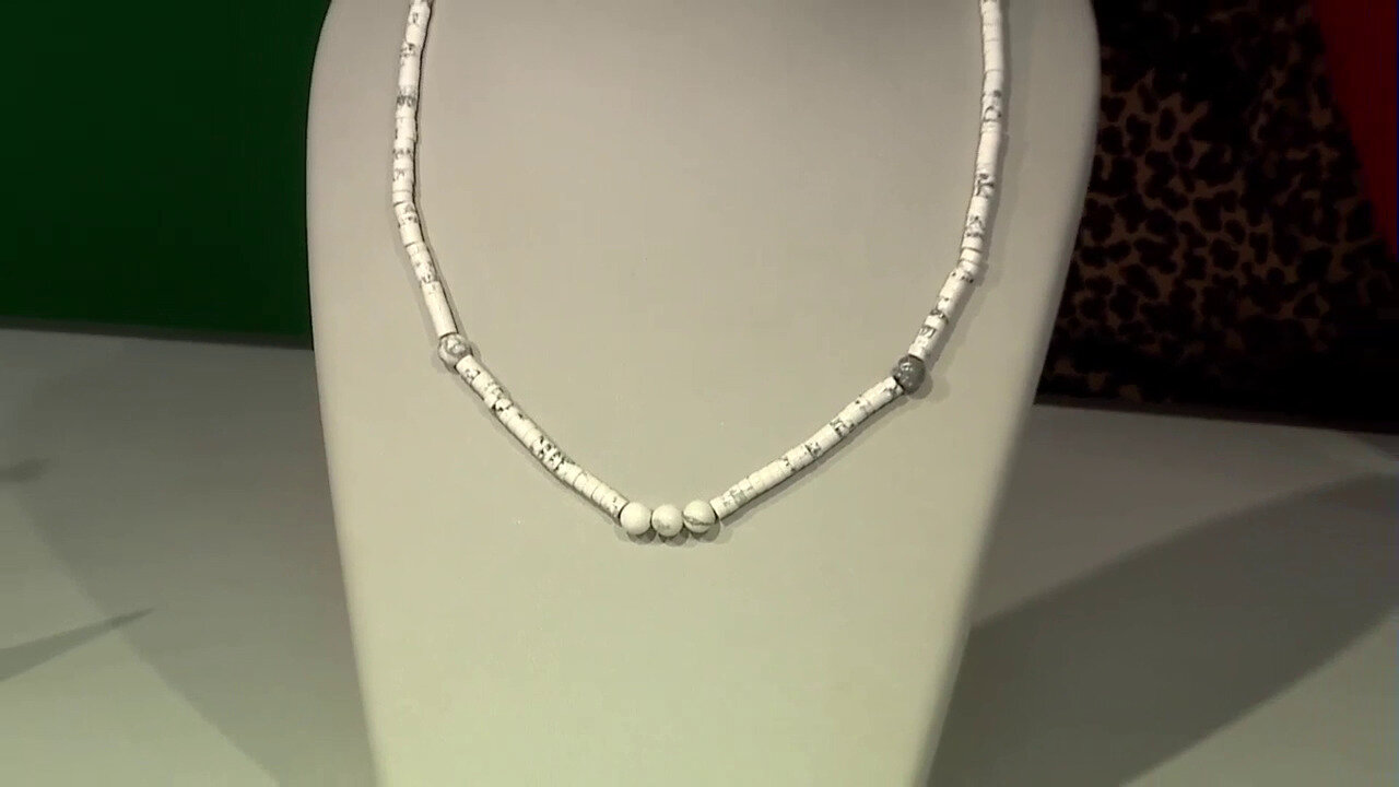 Video Howlite Silver Necklace
