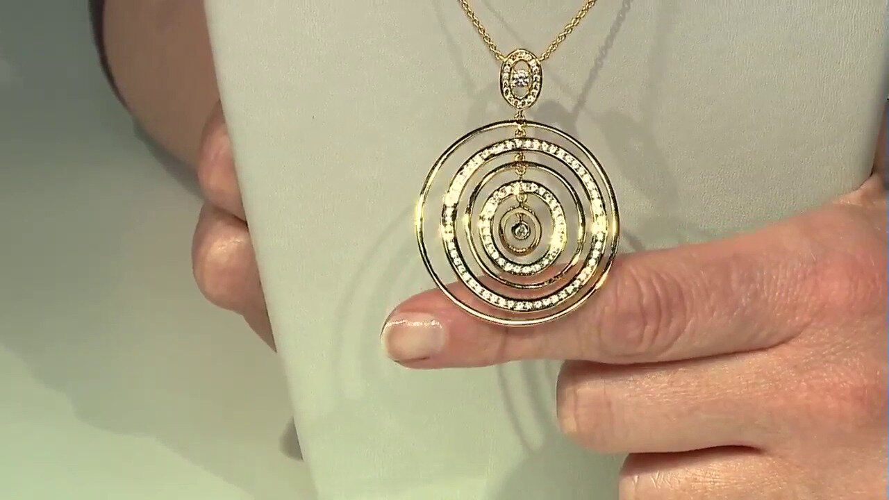 Video Zircon Silver Necklace (de Melo)