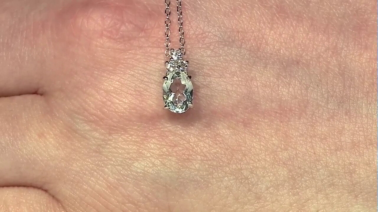 Video White Topaz Silver Necklace