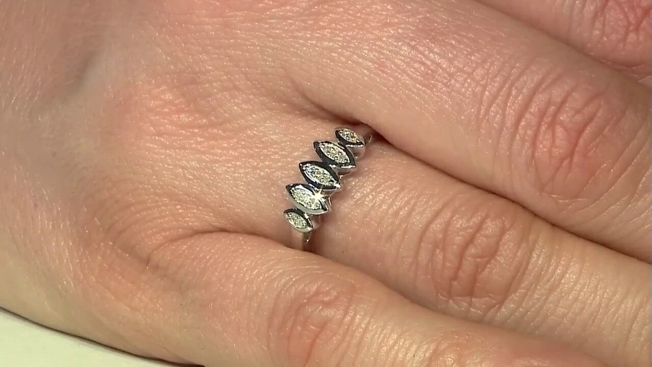 Video I2 (I) Diamant-Silberring