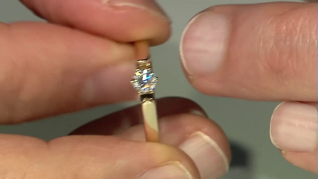 Video 14K Flawless (F) Diamond Gold Ring (LUCENT DIAMONDS)