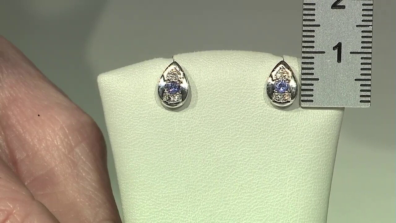 Video Iolite Silver Earrings