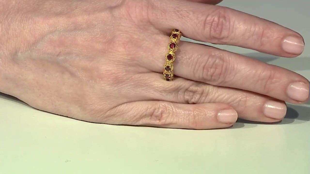 Video Bague en argent et Grenat Rhodolite