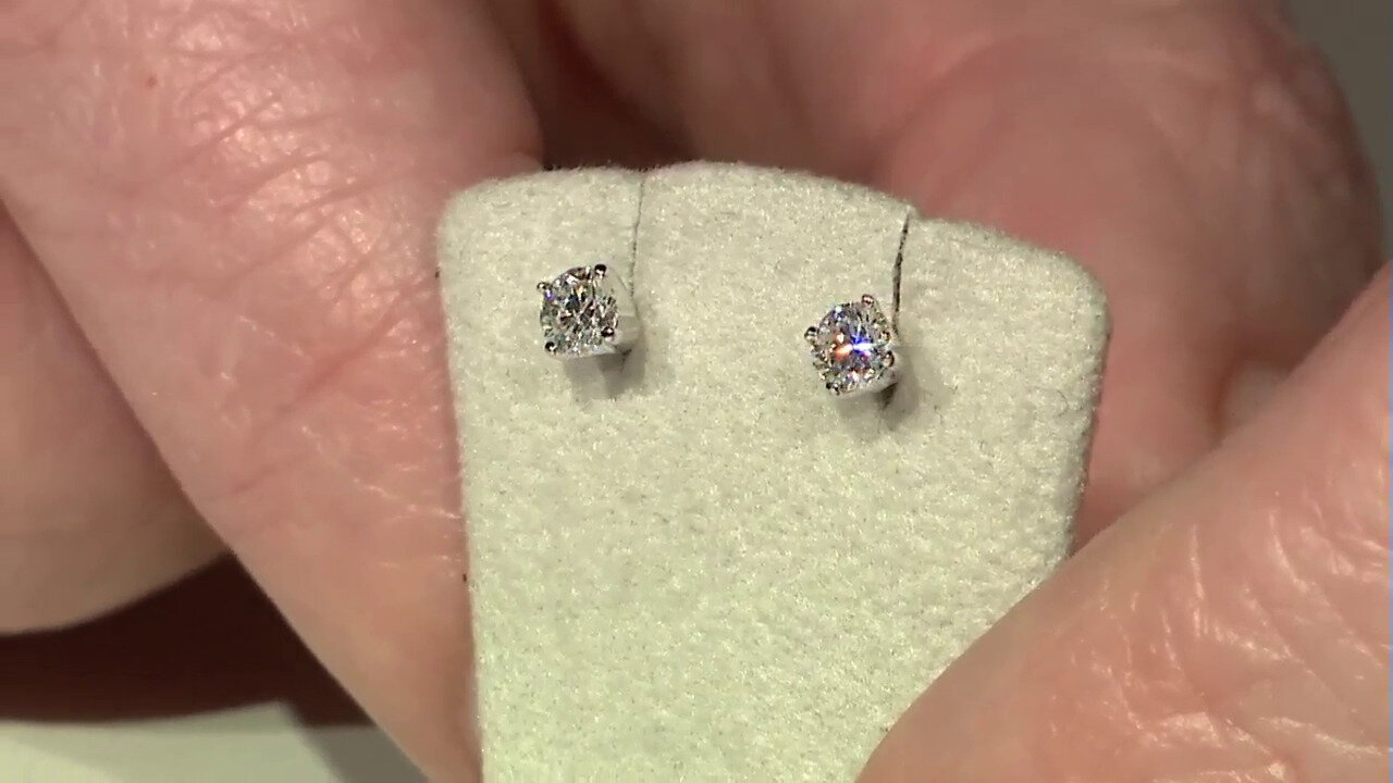 Video Boucles d'oreilles en or et Diamant SI1 (G) (Annette)