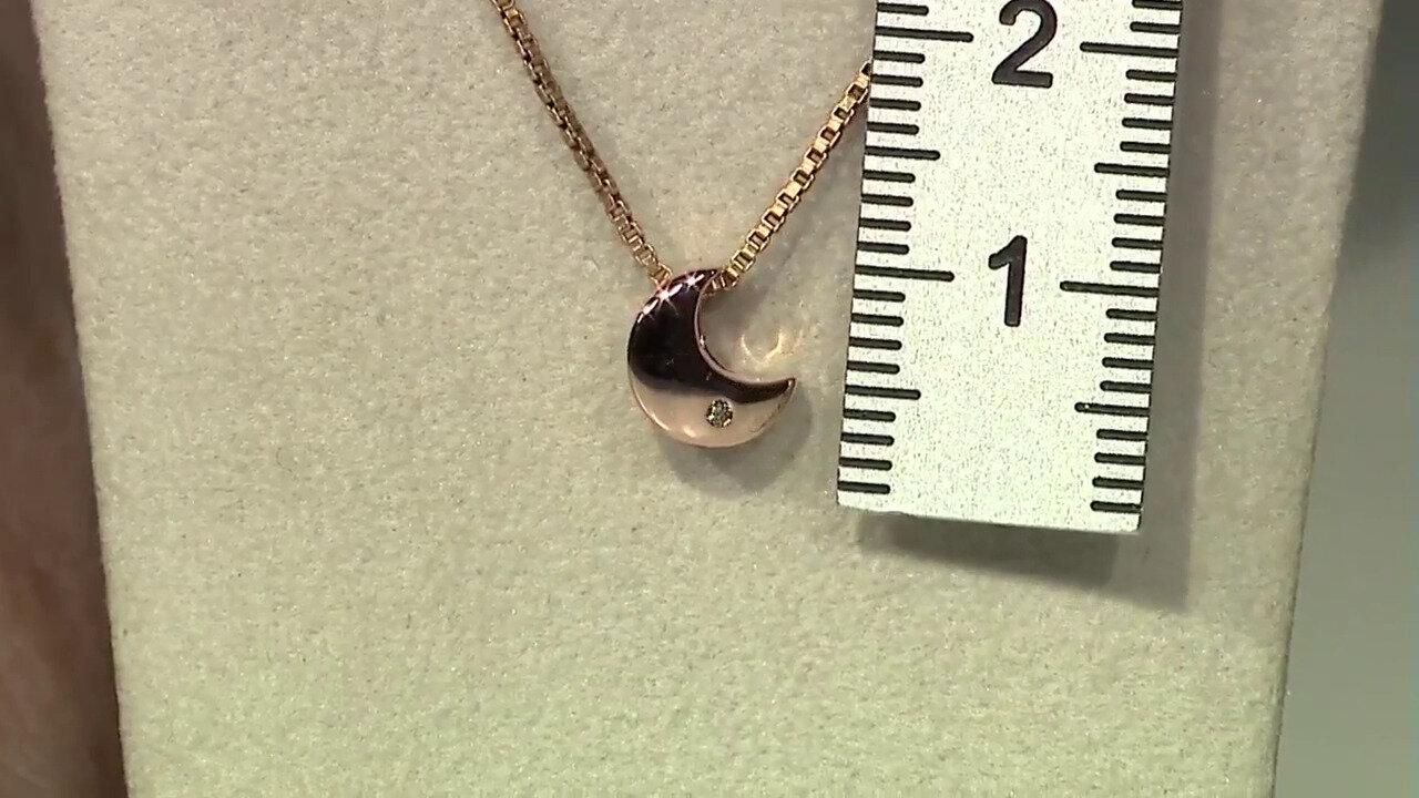 Video Pendentif en or et Diamant rose de France SI1 d'Argyle  (Annette)