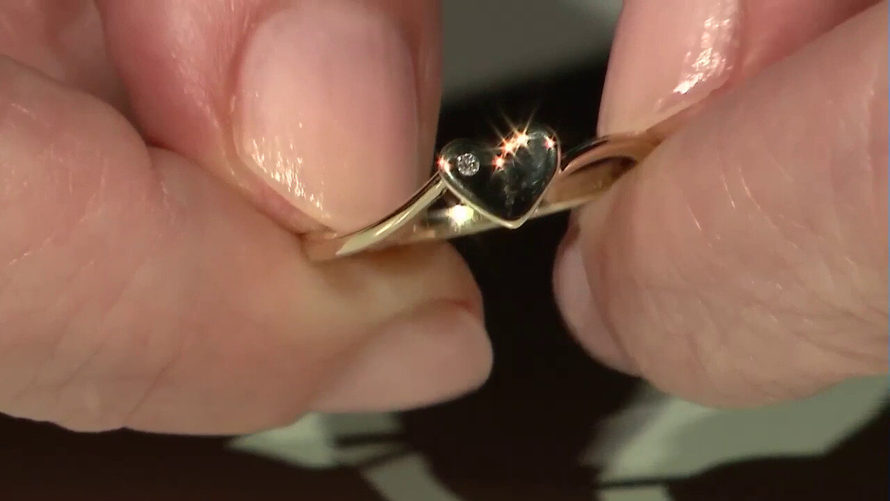 Video 9K SI1 (G) Diamond Gold Ring (Annette)