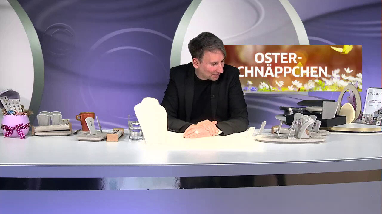 Video Blauer Pastell-Quarz-Silberring