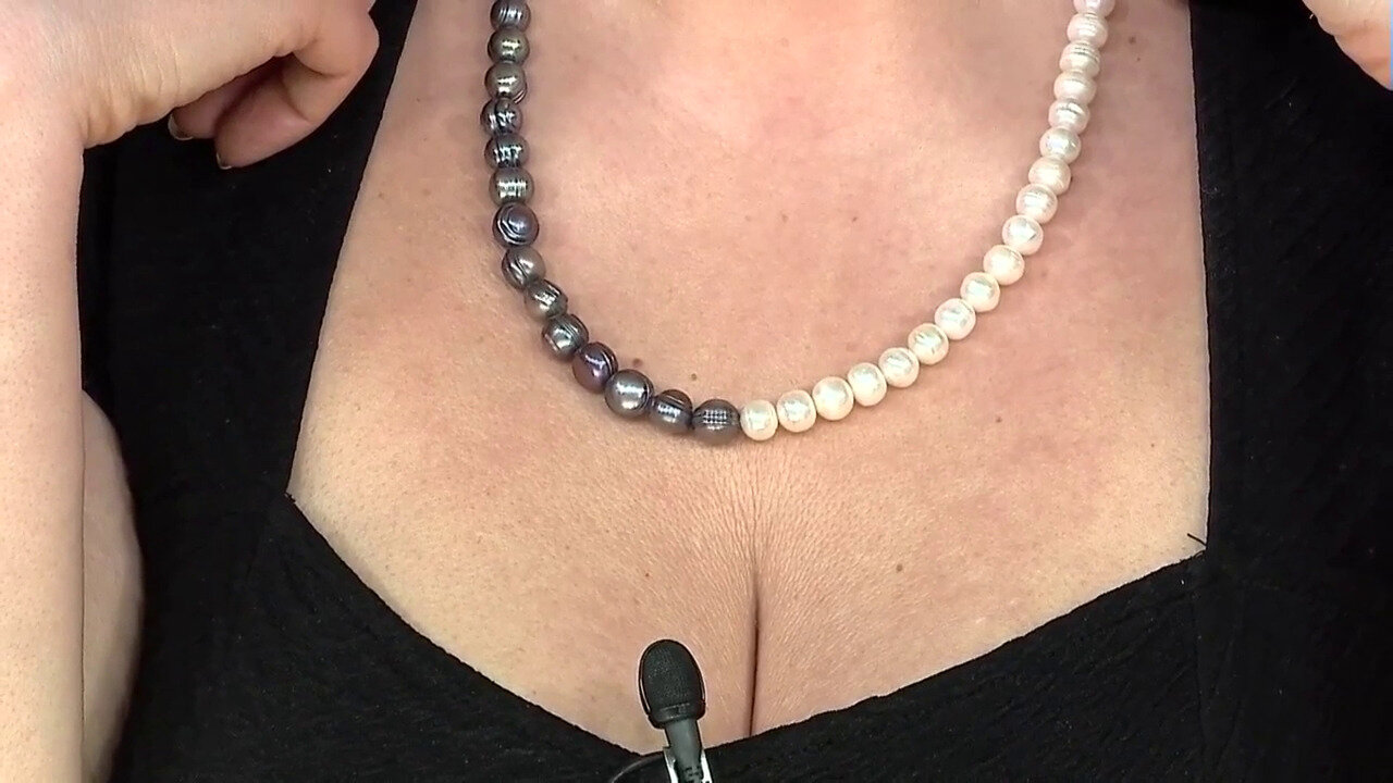 Video Collier en argent et Perle de culture d'eau douce