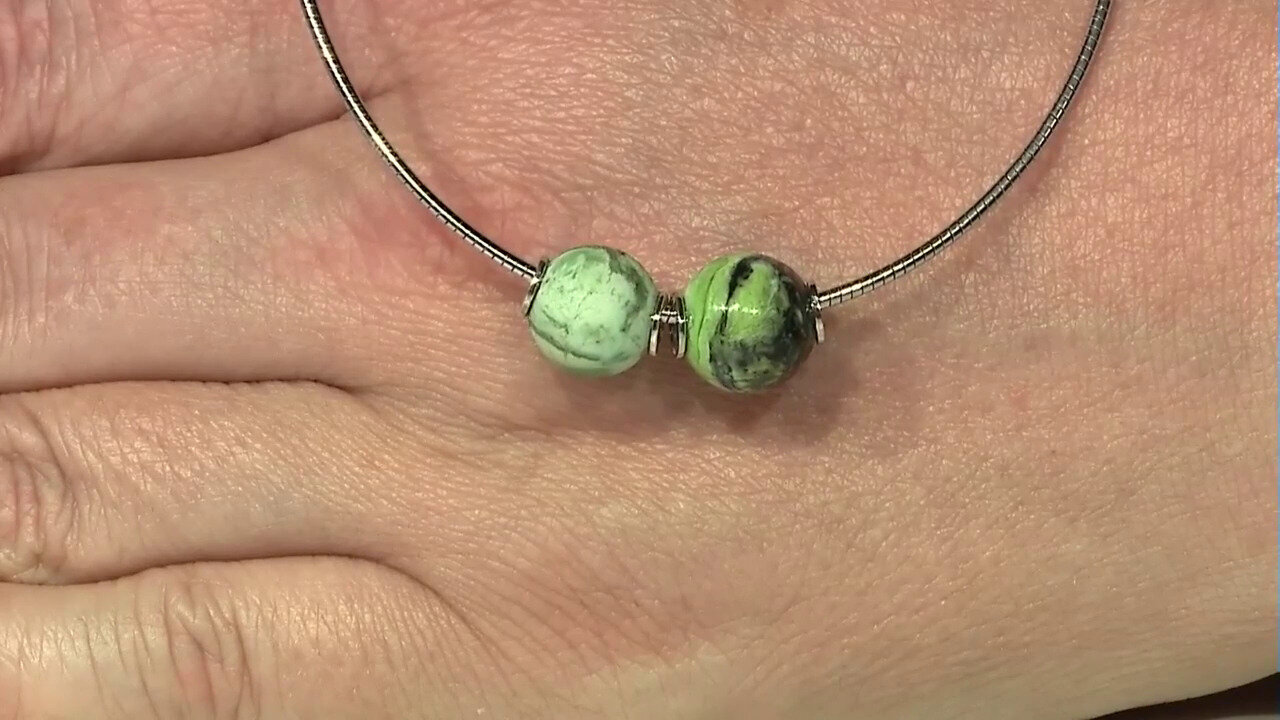 Video Variscite Silver Pendant (MONOSONO COLLECTION)