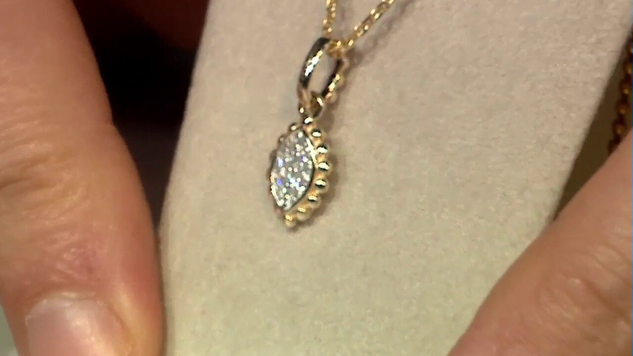 Video 9K SI1 (G) Diamond Gold Pendant (Annette)