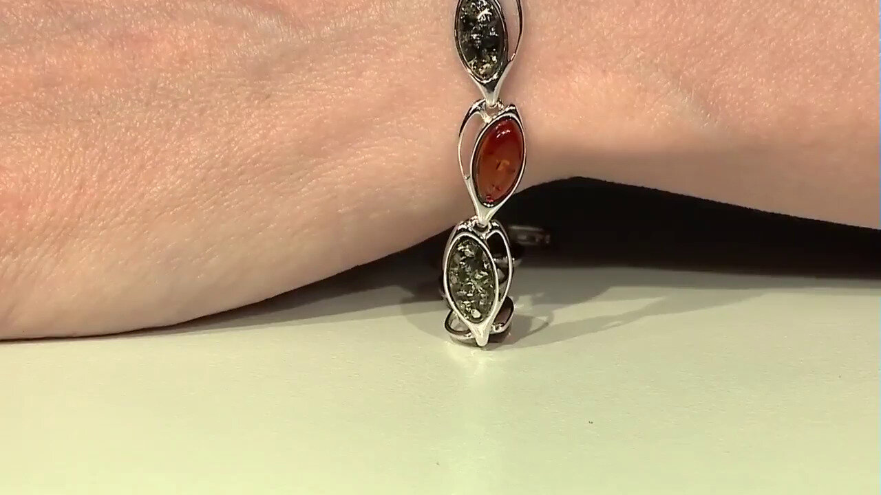 Video Baltic Amber Silver Bracelet (dagen)