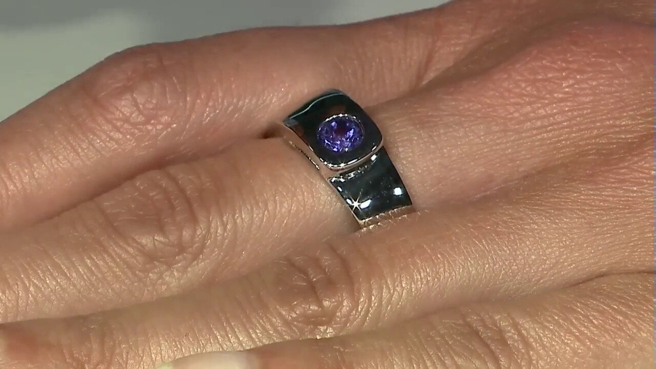 Video Zilveren ring met een Malawi Granaat