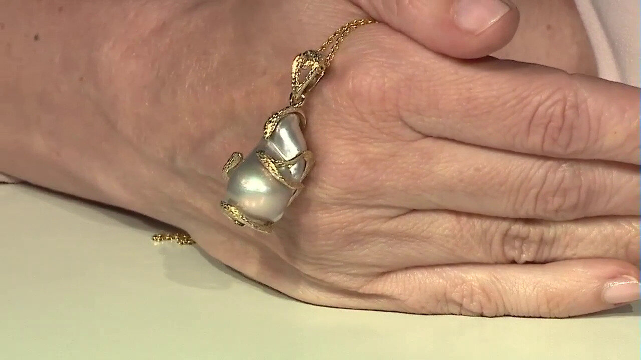 Video Freshwater pearl Silver Pendant (TPC)