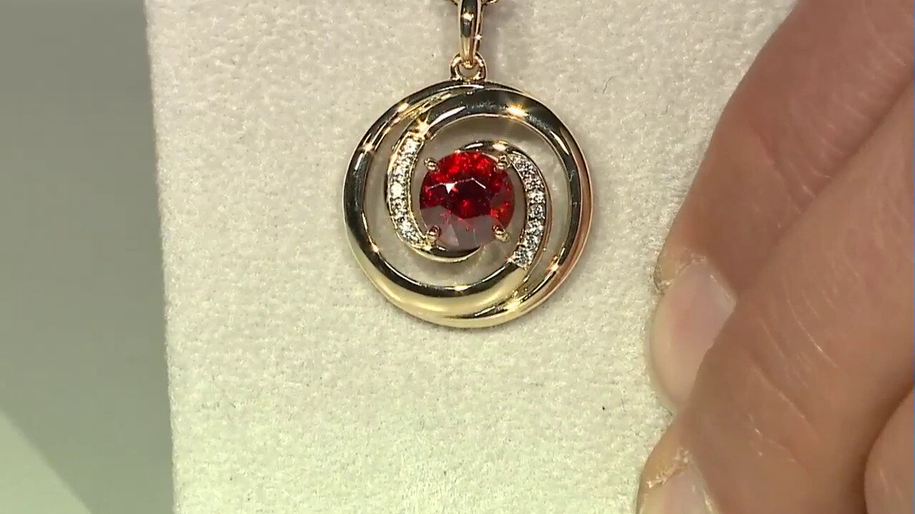 Video Pendentif en or et Sphalérite