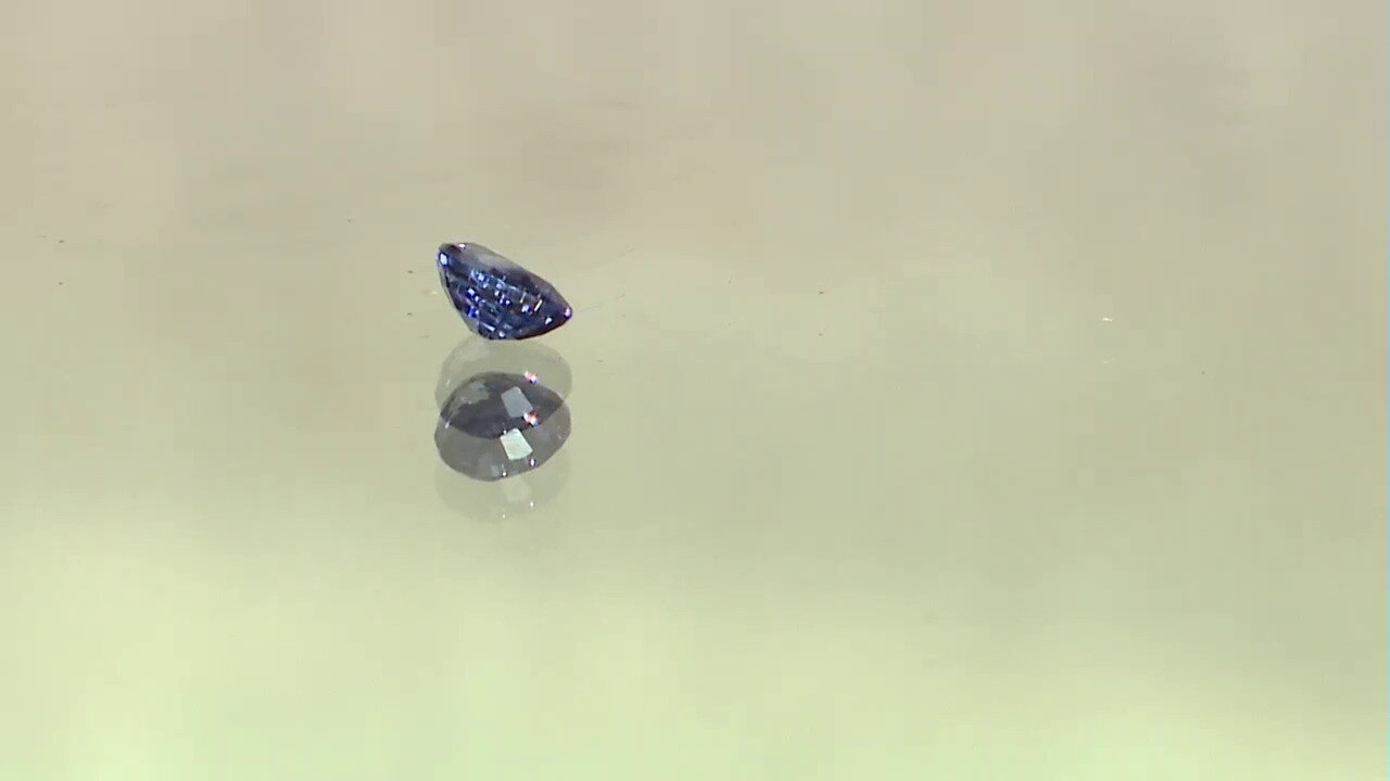 Video Edelsteen met een Blauwe Ceylon saffier