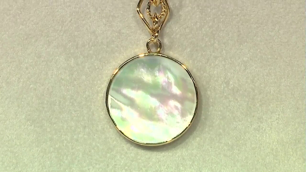 Video Mother of Pearl Silver Pendant (Bali Barong)