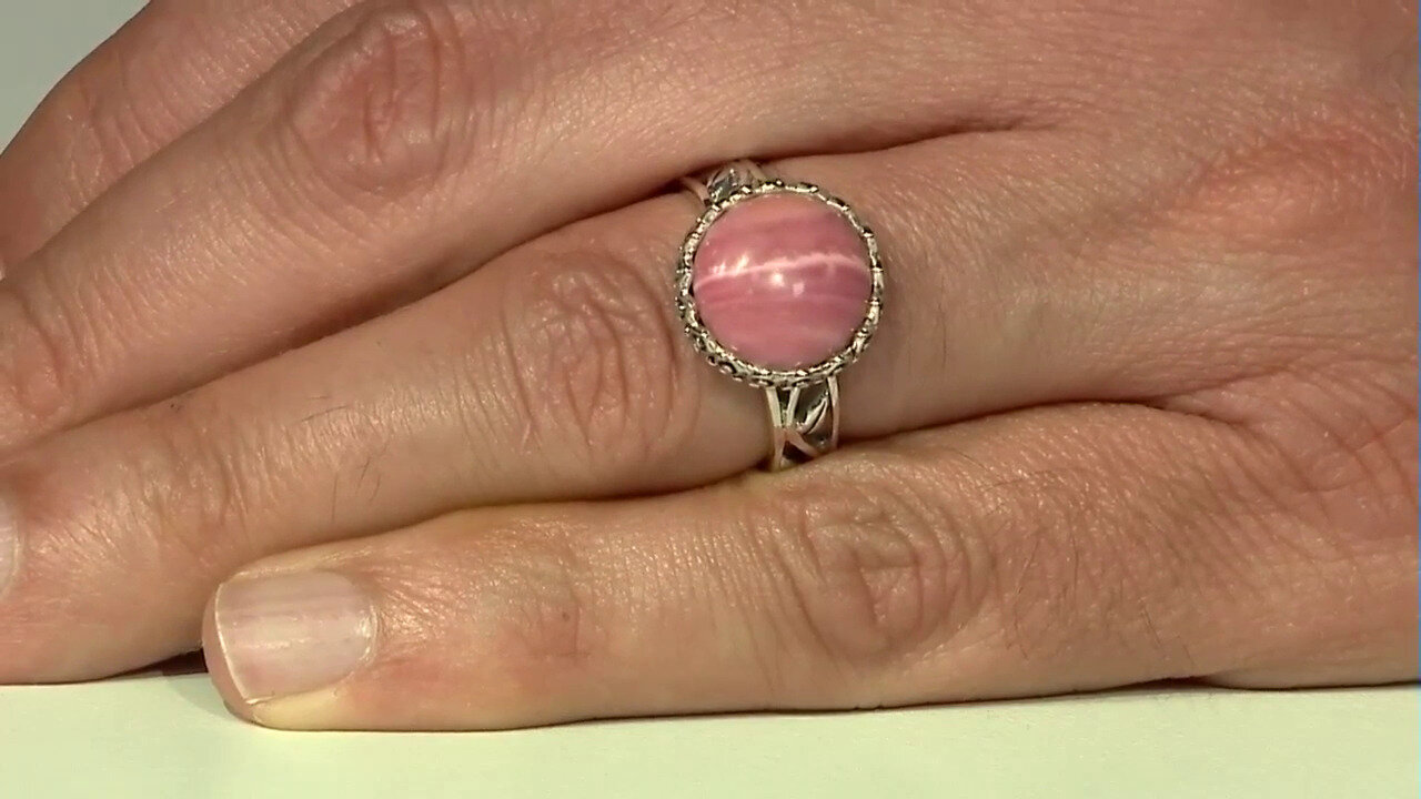 Video Australischer Pinkfarbener Opal-Silberring (Art of Nature)