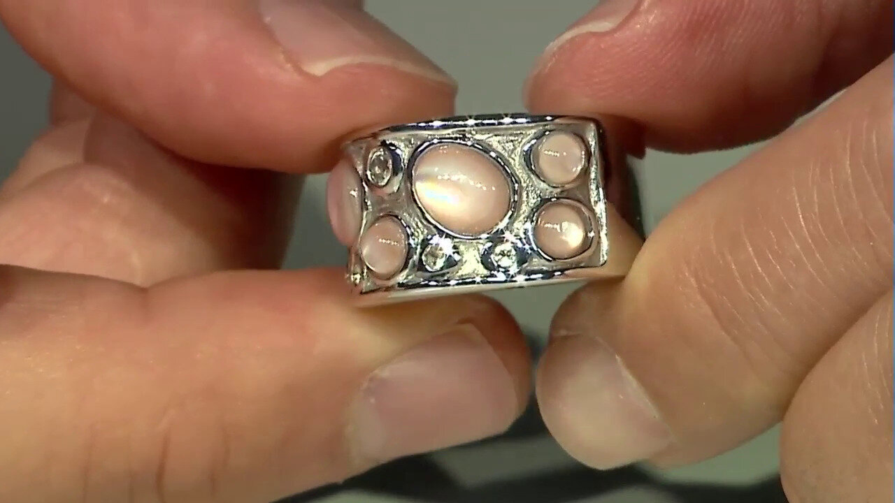 Video Zilveren ring met een parelmoer (Art of Nature)